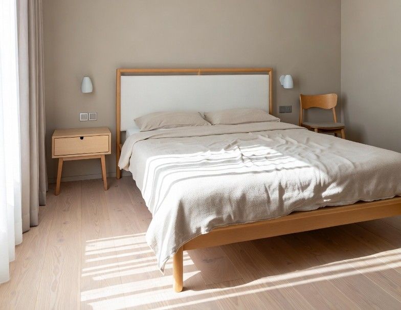 clean bug-free minimalist bedroom